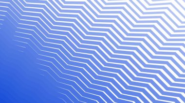 Modern Tasarım ve Dekorometre için Mavi Zig Zag Hattı Kusursuz Desen Vektör Arkaplanı