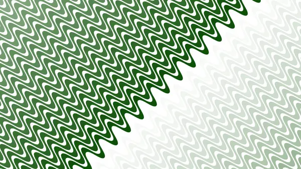 Modern Tasarım ve Deko için Yeşil Dalga Hattı Kusursuz Desen Vektör Arkaplanı