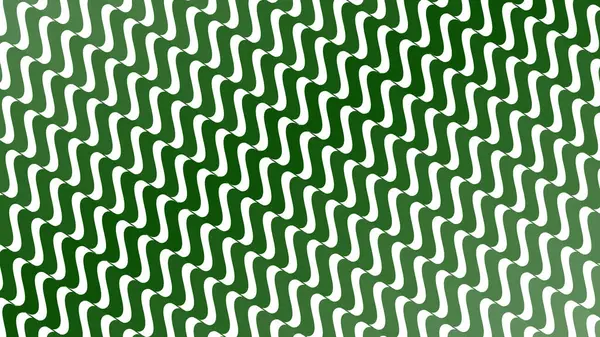 Modern Tasarım ve Deko için Yeşil Dalga Hattı Kusursuz Desen Vektör Arkaplanı