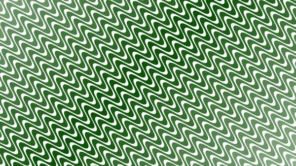 Modern Tasarım ve Deko için Yeşil Dalga Hattı Kusursuz Desen Vektör Arkaplanı