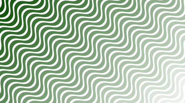 Modern Tasarım ve Deko için Yeşil Dalga Hattı Kusursuz Desen Vektör Arkaplanı