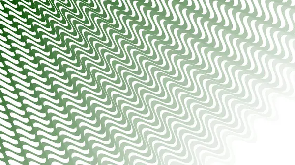 Modern Tasarım ve Deko için Yeşil Dalga Hattı Kusursuz Desen Vektör Arkaplanı