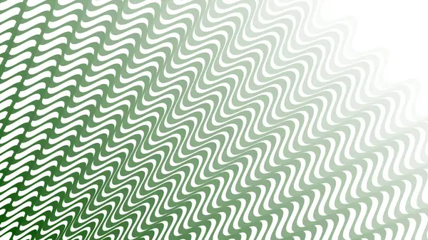 Modern Tasarım ve Deko için Yeşil Dalga Hattı Kusursuz Desen Vektör Arkaplanı