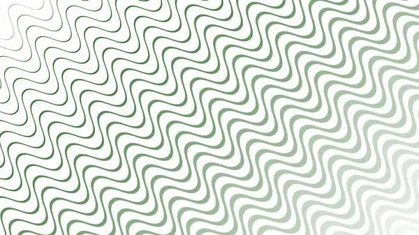 Modern Tasarım ve Deko için Yeşil Dalga Hattı Kusursuz Desen Vektör Arkaplanı
