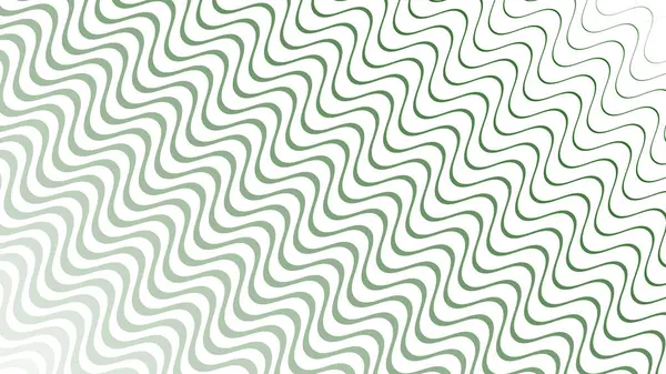 Modern Tasarım ve Deko için Yeşil Dalga Hattı Kusursuz Desen Vektör Arkaplanı