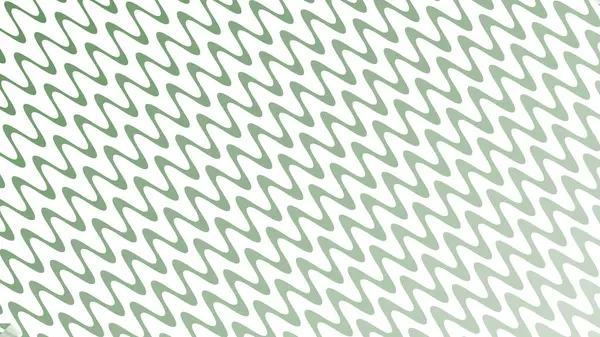 Modern Tasarım ve Deko için Yeşil Dalga Hattı Kusursuz Desen Vektör Arkaplanı
