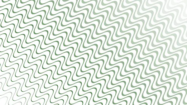 Modern Tasarım ve Deko için Yeşil Dalga Hattı Kusursuz Desen Vektör Arkaplanı