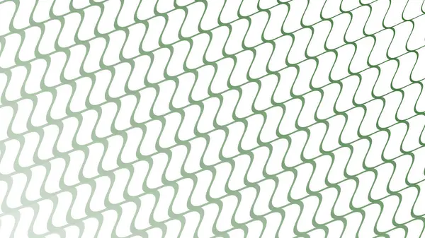 Modern Tasarım ve Deko için Yeşil Dalga Hattı Kusursuz Desen Vektör Arkaplanı
