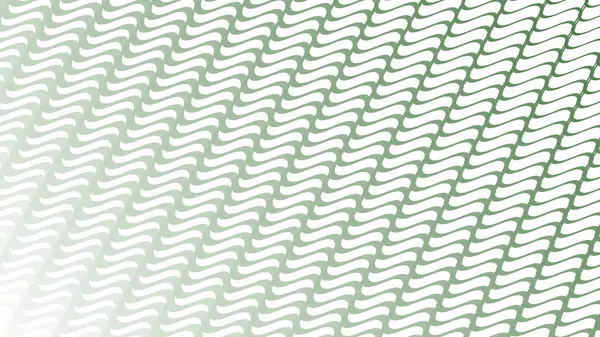 Modern Tasarım ve Deko için Yeşil Dalga Hattı Kusursuz Desen Vektör Arkaplanı