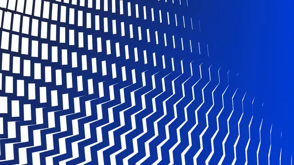 Modern Tasarım ve Dekorometre için Mavi Zig Zag Hattı Kusursuz Desen Vektör Arkaplanı