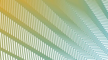 Enerji ve Kalın Tasarım için Yeşil Sarı Zigzag Deseni Arkaplanı