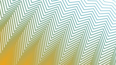 Enerji ve Kalın Tasarım için Yeşil Sarı Zigzag Deseni Arkaplanı