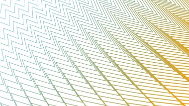Enerji ve Kalın Tasarım için Yeşil Sarı Zigzag Deseni Arkaplanı