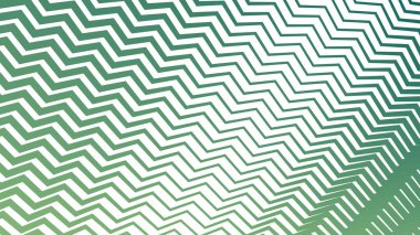 Taze ve Enerjik Tasarımlar için Yeşil Zigzag Çizgili Çizgi Deseni Arkaplanı