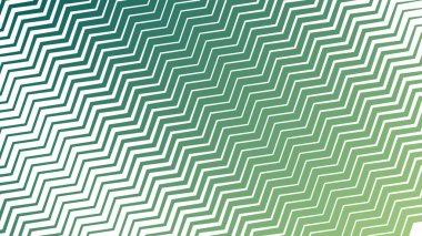 Taze ve Enerjik Tasarımlar için Yeşil Zigzag Çizgili Çizgi Deseni Arkaplanı