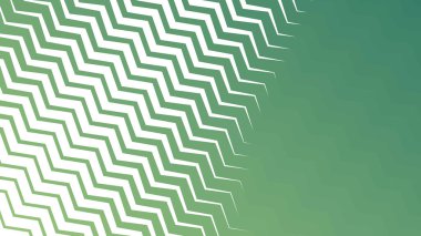 Taze ve Enerjik Tasarımlar için Yeşil Zigzag Çizgili Çizgi Deseni Arkaplanı