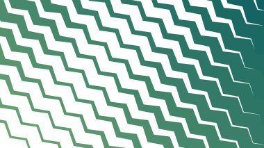 Taze ve Enerjik Tasarımlar için Yeşil Zigzag Çizgili Çizgi Deseni Arkaplanı