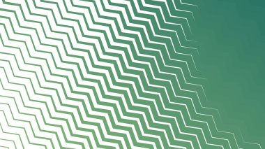 Taze ve Enerjik Tasarımlar için Yeşil Zigzag Çizgili Çizgi Deseni Arkaplanı