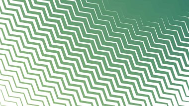 Taze ve Enerjik Tasarımlar için Yeşil Zigzag Çizgili Çizgi Deseni Arkaplanı