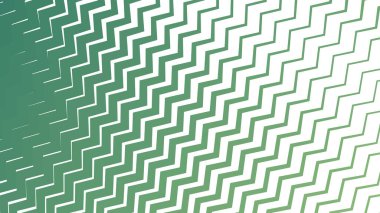 Taze ve Enerjik Tasarımlar için Yeşil Zigzag Çizgili Çizgi Deseni Arkaplanı