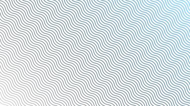 Mavi Çizgili Dalga Çizgisi Soyut Arka Gruplandırma