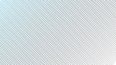 Mavi Çizgili Dalga Çizgisi Soyut Arka Gruplandırma