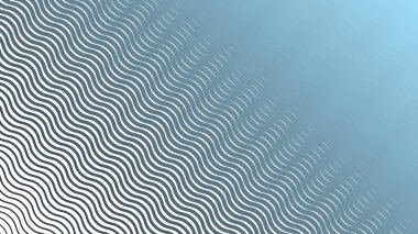 Mavi Çizgili Dalga Çizgisi Soyut Arka Gruplandırma
