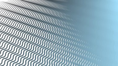 Mavi Çizgili Dalga Çizgisi Soyut Arka Gruplandırma