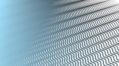 Mavi Çizgili Dalga Çizgisi Soyut Arka Gruplandırma