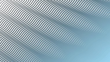 Mavi Çizgili Dalga Çizgisi Soyut Arka Gruplandırma