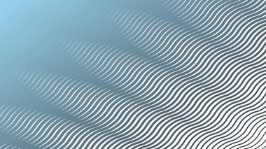 Mavi Çizgili Dalga Çizgisi Soyut Arka Gruplandırma