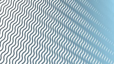 Mavi Çizgili Dalga Çizgisi Soyut Arka Gruplandırma