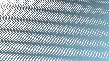 Mavi Çizgili Dalga Çizgisi Soyut Arka Gruplandırma