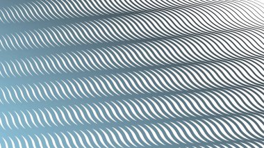 Mavi Çizgili Dalga Çizgisi Soyut Arka Gruplandırma