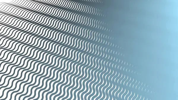 Mavi Çizgili Dalga Çizgisi Soyut Arka Gruplandırma