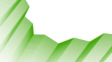 Yeşil Zig zag çizgili çizgi deseni soyut arkaplan