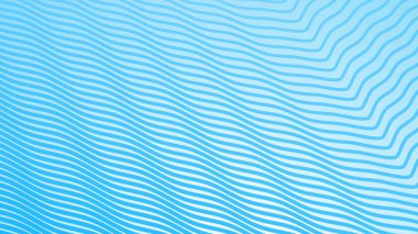 Çizgili dalga çizgisi desenli mavi eğimli arkaplan