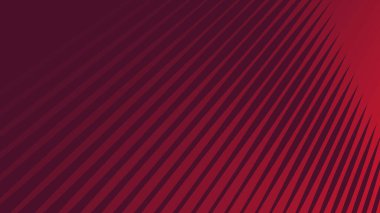 Kalın Geometrik Biçimli ve Modern Doku Tipli Kırmızı Çizgili Kusursuz Desenli Arkaplan