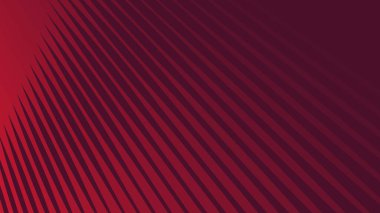 Kalın Geometrik Biçimli ve Modern Doku Tipli Kırmızı Çizgili Kusursuz Desenli Arkaplan