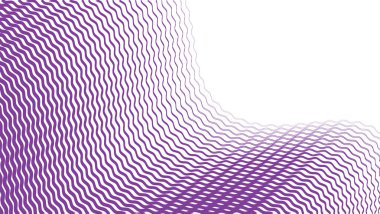 Mor Dalgalı Çizgiler Çizgisi Biçimli Duvar Kağıdı ve Dijital Desig için Kusursuz Desen Arkaplanı
