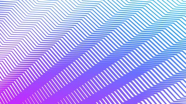 Modern soyut tasarım ve görsel dokuma için mor ve mavi çizgili zigzag çizgisi arkaplanı