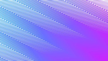 Modern soyut tasarım ve görsel dokuma için mor ve mavi çizgili zigzag çizgisi arkaplanı