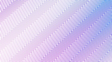 Modern soyut tasarım ve görsel dokuma için mor ve mavi çizgili zigzag çizgisi arkaplanı