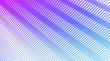 Modern soyut tasarım ve görsel dokuma için mor ve mavi çizgili zigzag çizgisi arkaplanı