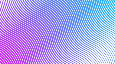 Modern soyut kumaş ağı ve grafik tasarımı için mor ve mavi çizgiler dalgalı çizgi arkaplanı