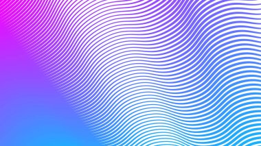 Modern soyut kumaş ağı ve grafik tasarımı için mor ve mavi çizgiler dalgalı çizgi arkaplanı