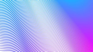 Modern soyut kumaş ağı ve grafik tasarımı için mor ve mavi çizgiler dalgalı çizgi arkaplanı