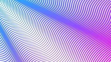 Modern soyut kumaş ağı ve grafik tasarımı için mor ve mavi çizgiler dalgalı çizgi arkaplanı