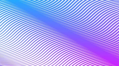 Modern soyut kumaş ağı ve grafik tasarımı için mor ve mavi çizgiler dalgalı çizgi arkaplanı
