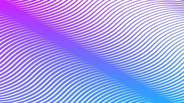 Modern soyut kumaş ağı ve grafik tasarımı için mor ve mavi çizgiler dalgalı çizgi arkaplanı